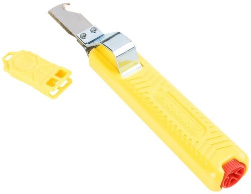 Kopp 323900096 Kabelmes met vast lemmet - Geel