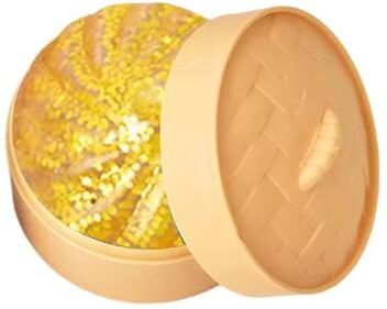 Uplift Treasures Creative Gift Dumpling Squishy Toy With Bamboo Steamer Box yellow