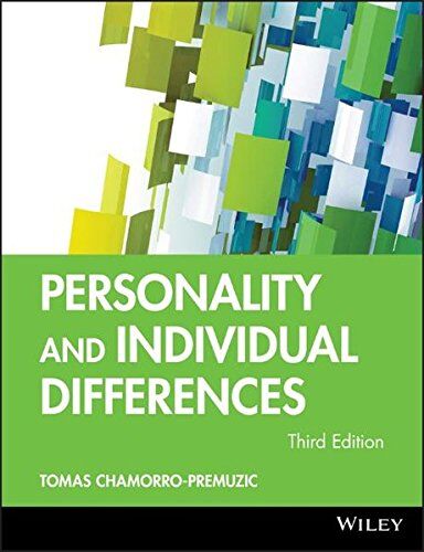 Tomas Chamorro-Premuzic - Personality and Individual Differences (BPS Textbooks in Psychology) - Preis vom 09.10.2026 07:28:09 h