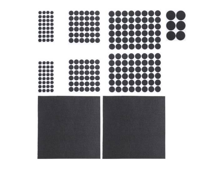 Relaxdays 480 x Filzgleiter schwarz