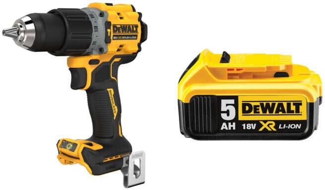 Set DEWALT Schlagbohrschrauber 18V DCD805NT-XJ + Akku 5Ah DCB184-XJ