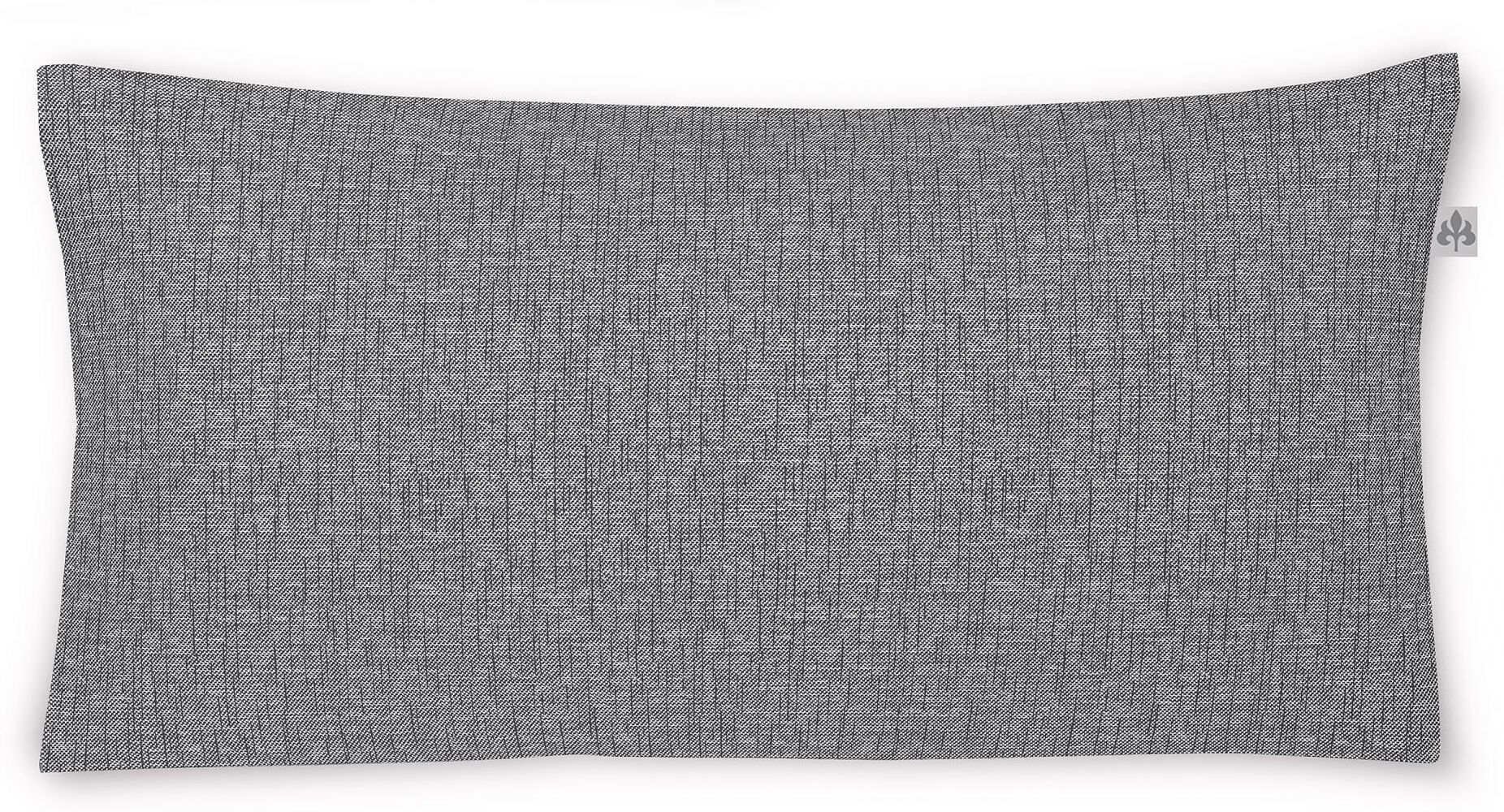 Kissenbezug IRISETTE "Carla", grau (grafit), B:80cm L:40cm, Mako-Satin, Obermaterial: 100% Baumwolle, Kissenbezüge, Kissenbezug, zeitlose Instagram-Blogger-Kollektion grafit B/L: 80cm x 40cm, 1 Stk., Mako-Satin