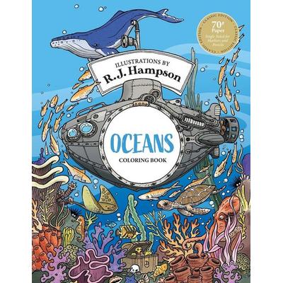 Oceans Coloring Book, Taschenbuch von R. J. Hampson, Hop Skip Jump, 978-1-922472-71-7
