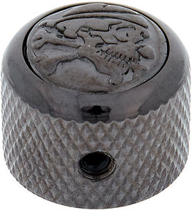 Q-Parts Pot Knob Skull 'n' Bones BK Black