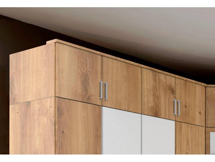 Schrankaufsatz WIMEX Click , braun (plankeneichefarben), B:180cm H:42cm T:56cm, Kunststoff, Möbelaufsätze, Kleiderschrank-Zubehör Schrankaufsatz
