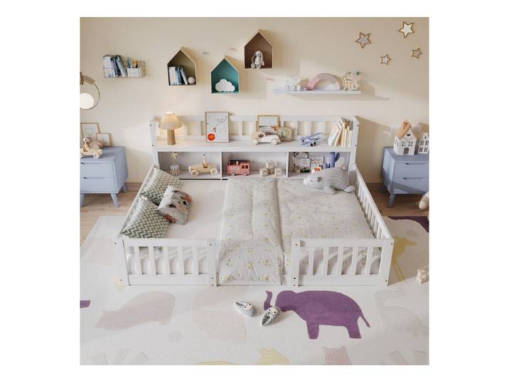 LuxusKollektion Kinderbett Kinderbett Bodenbett 140x200 cm