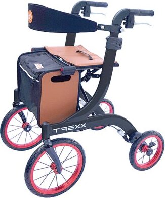 Alu-Outdoor-Rollator T REXX m.Tasche edel-weiß,