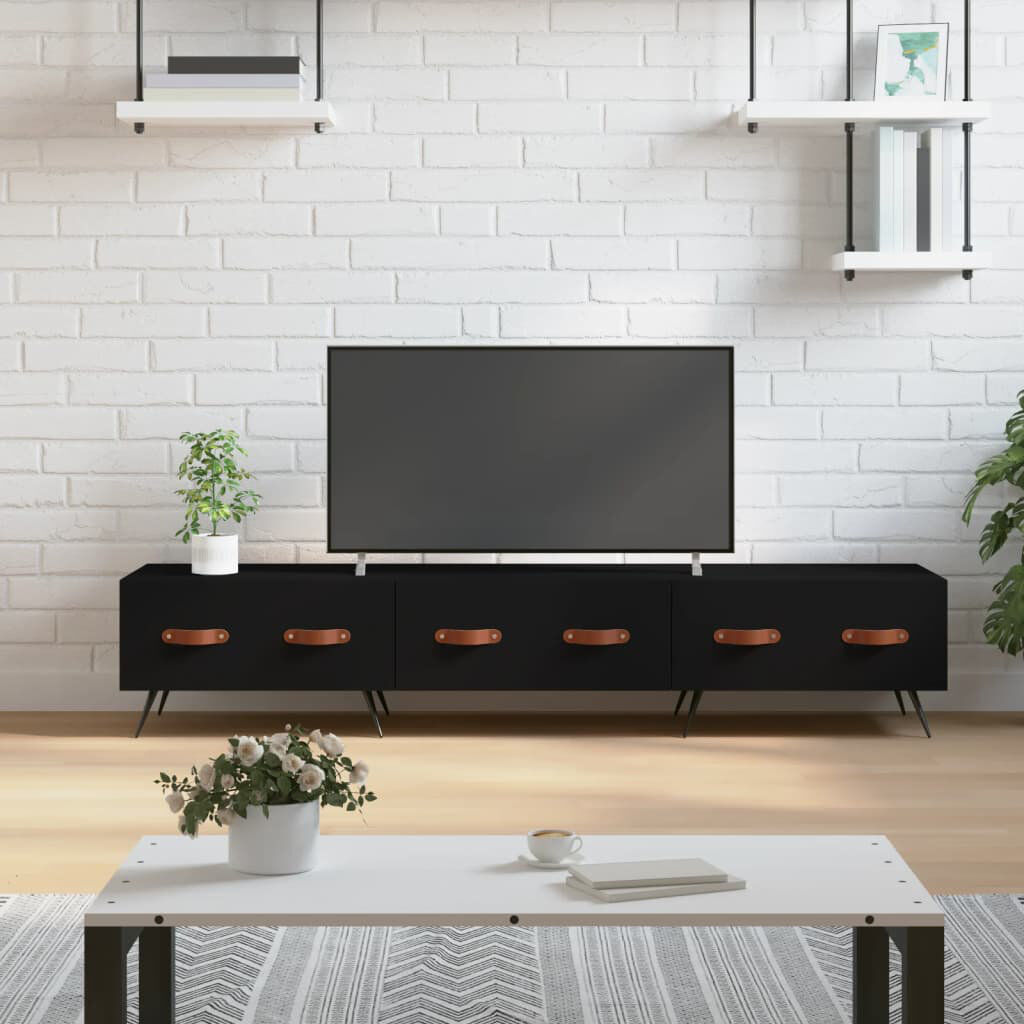 George Oliver Asensio TV Stand for TVs up to 65" Black 65"