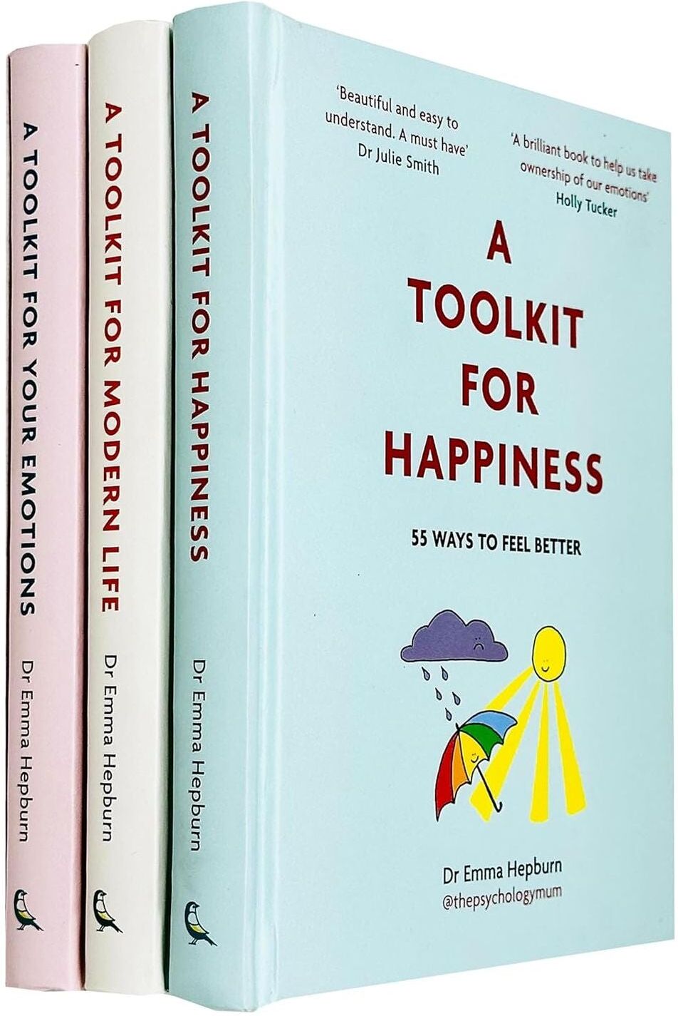 Greenfinch Dr Emma Hepburn Collection 3 Books Set (A Toolkit For Happiness, A Toolkit For Mordern life, A Tookit For Your Emotions)