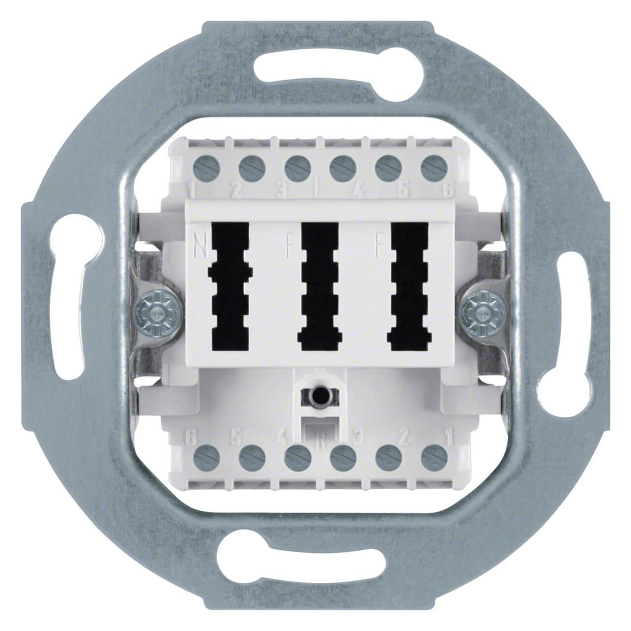 Berker UP Anschlussdose TAE 454409 2X6/6 NFF polarweiss (454409)