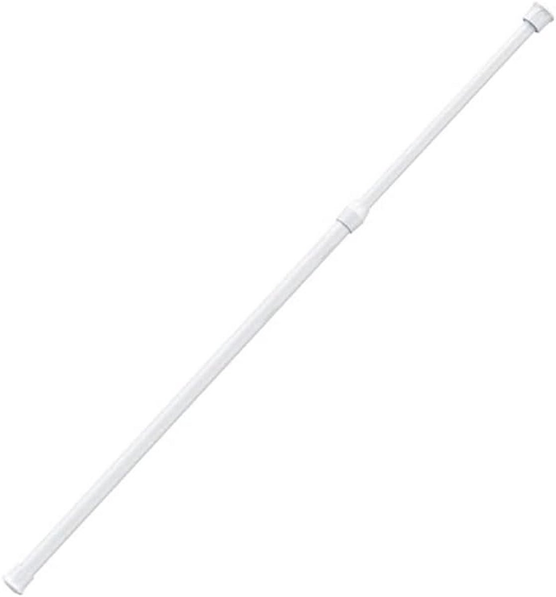 Verstelbare Spanroede Wit 70-120 cm - Uitschuifbare Ophangstang zonder boren voor gordijnen en kasten