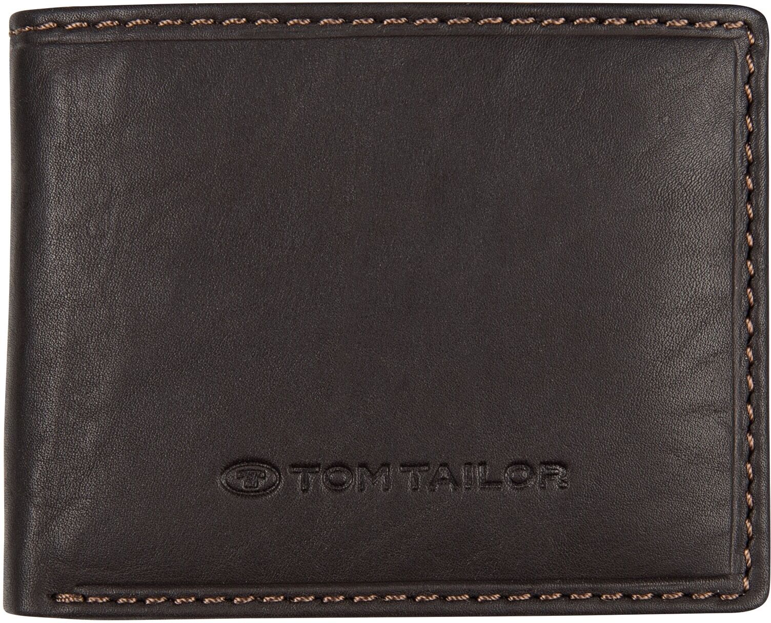 Geldbörse TOM TAILOR "LARY", Herren, braun, Leder, Basic, Kleinlederwaren Geldbörse, aus Leder im Querformat