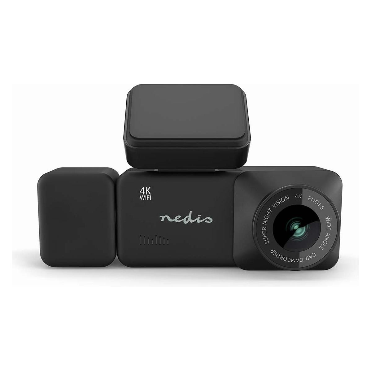 Nedis Dashcam | 4 Megapixel | WLAN | LCD | Doppelte Kamera | Nachtsicht | Schwarz (DCAMG4326BK)