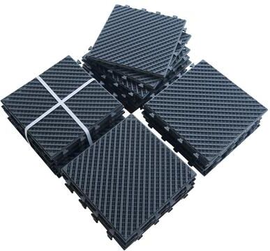 Domi Outdoor Living "Domi Interlocking Deck Tiles – 12"" x 12"" Plastic Outdoor Flooring for Patios & Balconies"