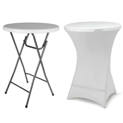 Garten Stehtisch rund klappbar mit Husse