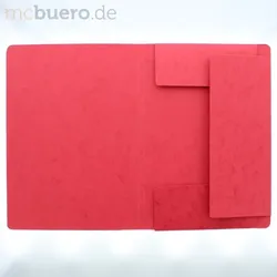 Pagna Eckspanner A4 Karton 335 g/qm mit Klappen rot