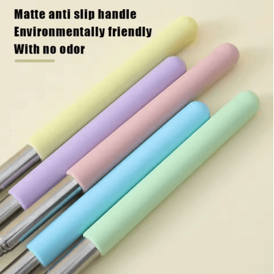 Telescopic Finger Pointer Stick Stainless Steel Teaching Pointer For Classroom And Office yellow