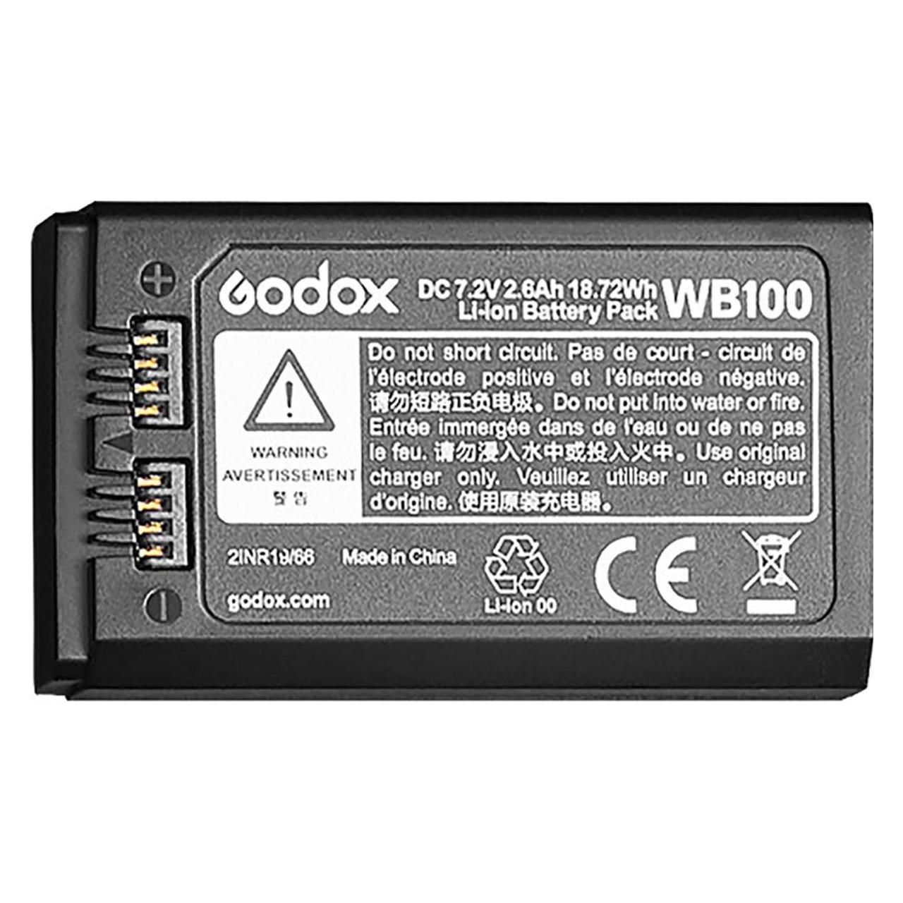 Godox WB100 Akku für AD100 Pro (Blitzgerät Akku) (WB100)