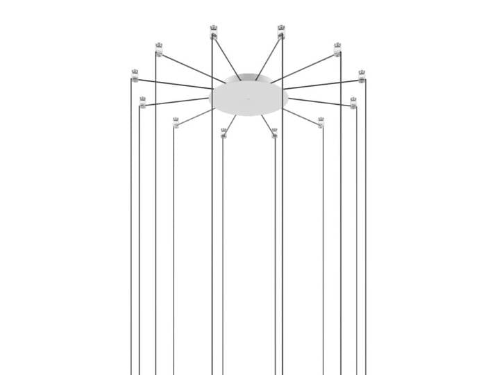 Lodes Baldachin Radial System - Weiß matt , 5–12