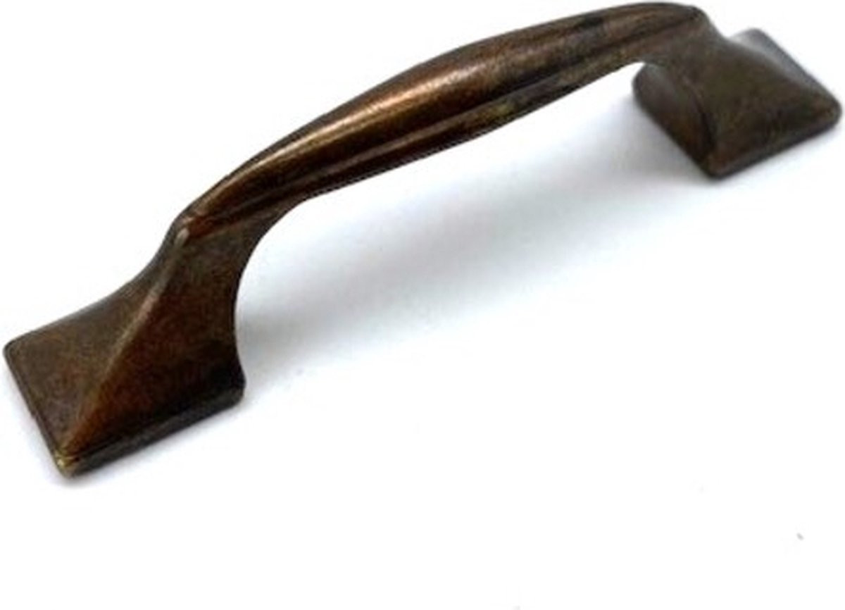 Antieke bronzen greep 92mm