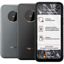 Gigaset Outdoor-Smartphone GX6 PRO Titan. Black