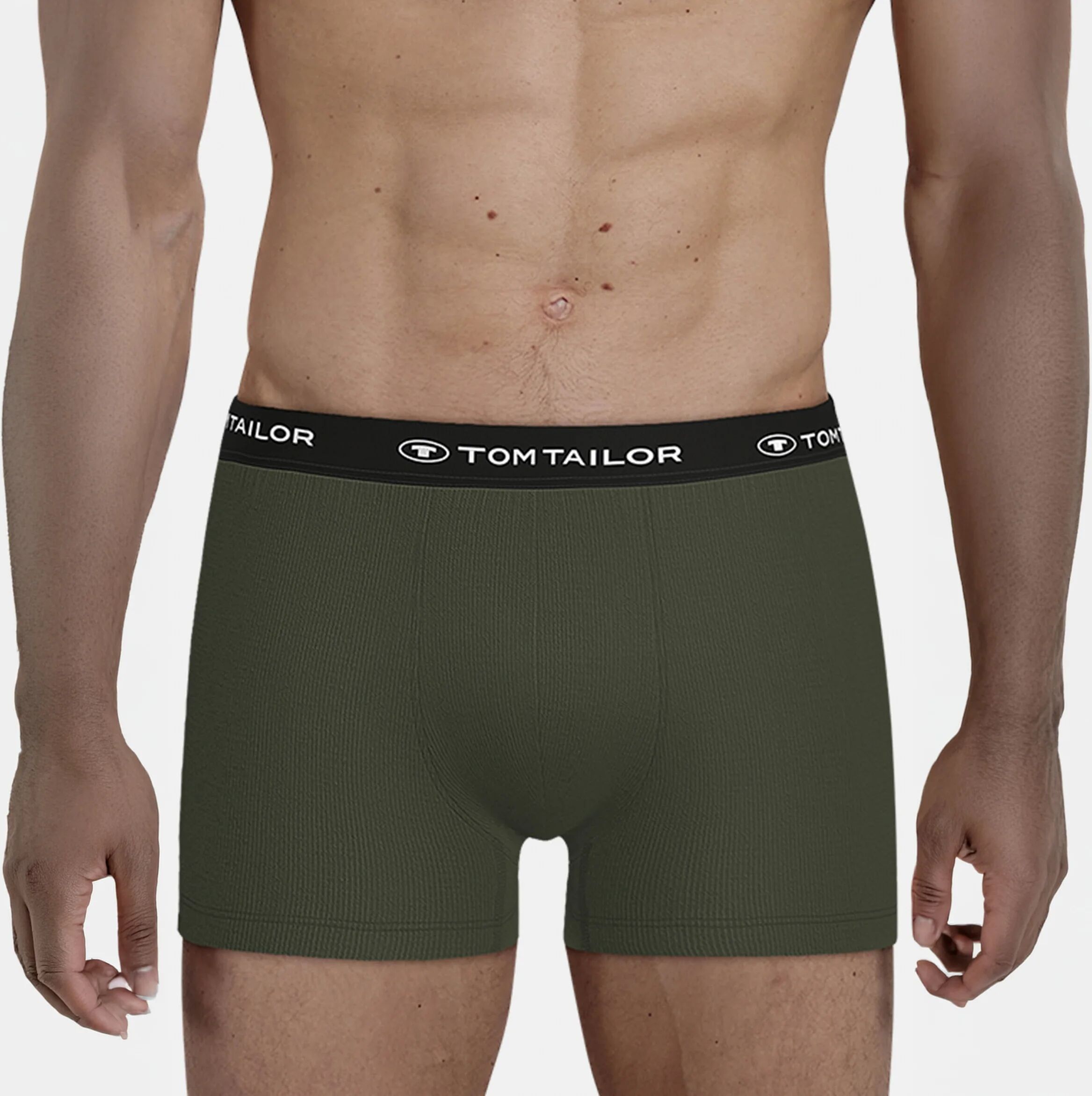 3 Tom Tailor Slipboxer »Buffer« - Herren - Gr. Xxl/8 - dunkelgrün