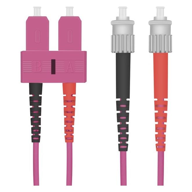 Helos Patch-Kabel ST multi-mode (M) bis SC multi-mode (M) (10 m) (126440)