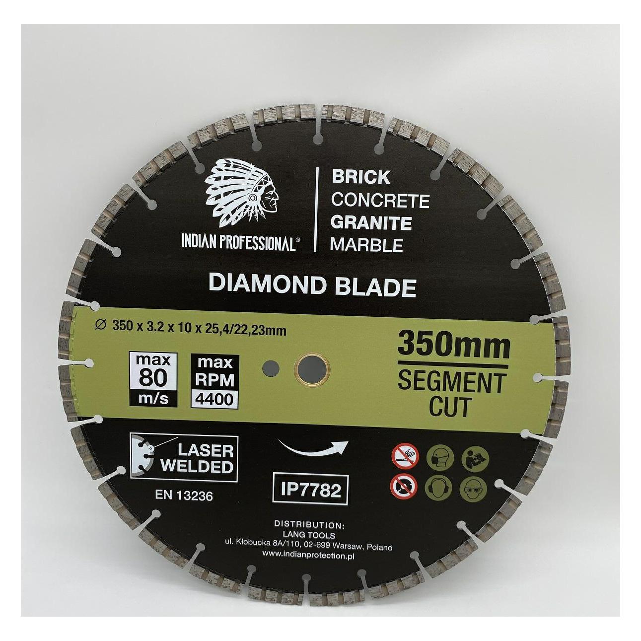 GCS Tarcza Diamentowa 350mm Segment Turbo Cut Indian Professional (IP7782)