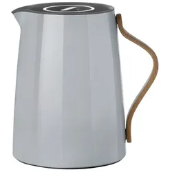 Stelton Isolierkanne Emma 1000 ml Edelstahl Grau 1 l