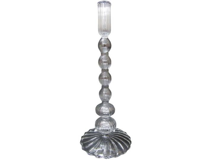 Kerzenständer Natural transparent Glas H 28 cm - Kerzenständer