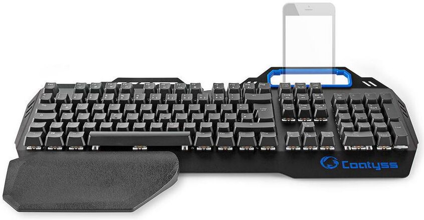 Teclado Mecânico Gaming RGB Design Metálico - NEDIS