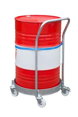 Fass-Rollwagen FRW-III, Stahlblech, 300 kg Tragkraft, verzinkt