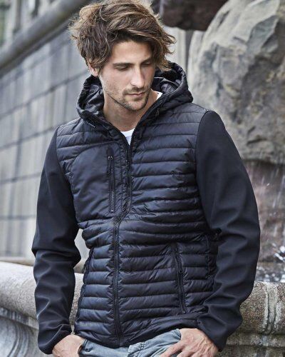 Giacca Crossover da Uomo  con Cappuccio Tecnico Personalizzate o neutre Teejays