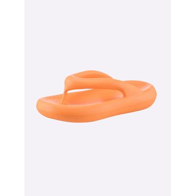 Zehentrenner HEINE, Damen, Gr. 40, orange, Synthetik, Schuhe Zehentrenner