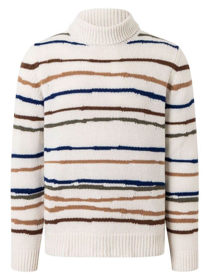 Maerz Muenchen Wollrollkragenpullover in Weiß - 56