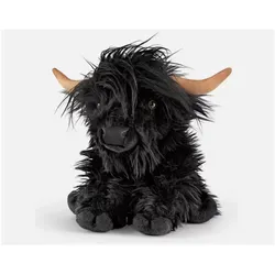 Living Nature Black Highland Cow 30cm ohne Sound