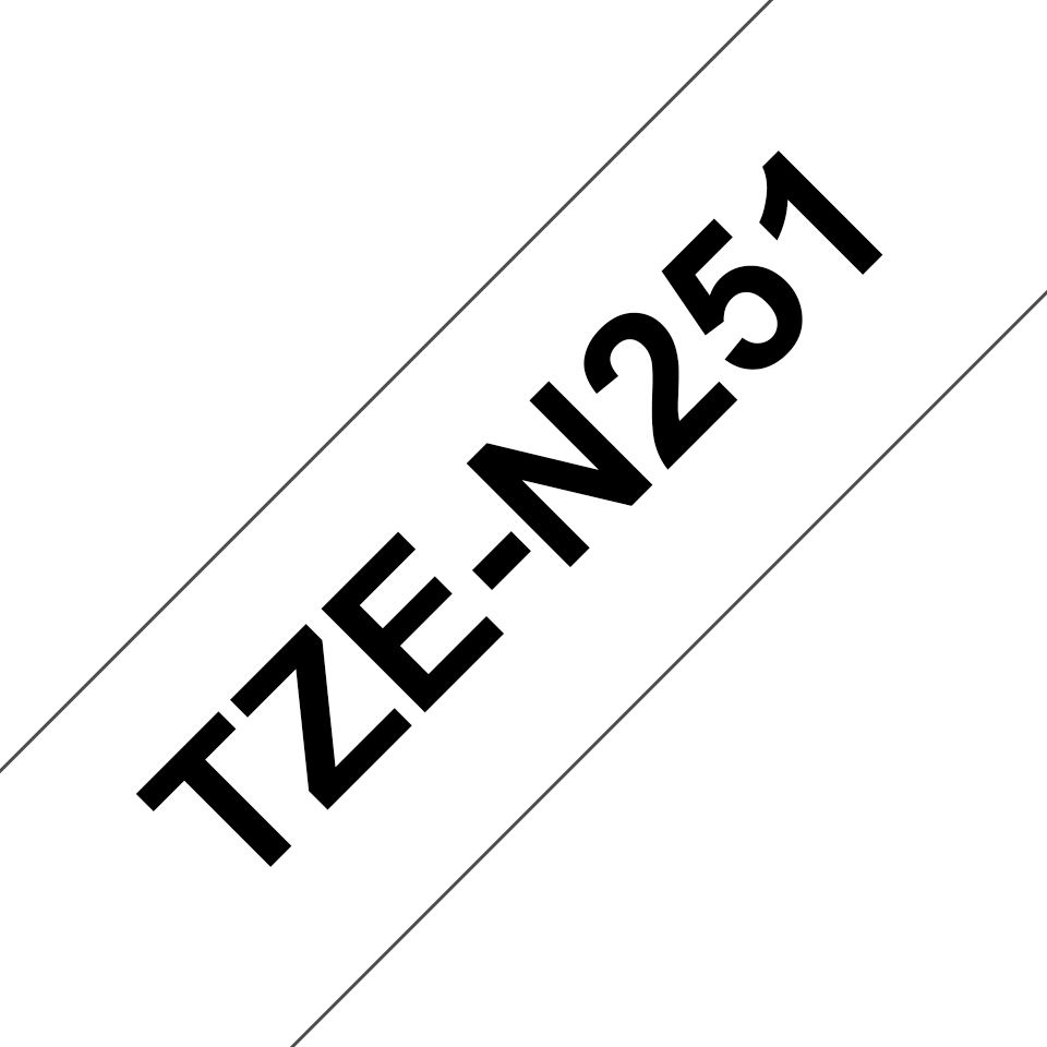 Brother TZe-N251 Schriftband, schwarz auf weiss 24mm x 8m unlaminiert