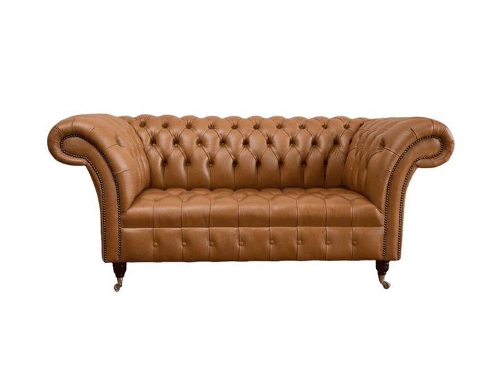 Xlmoebel Chesterfield-Sofa Stoff Sofa Couch für Büro und englische Einrichtung, Sofa 1 Teile, Made in Europa
