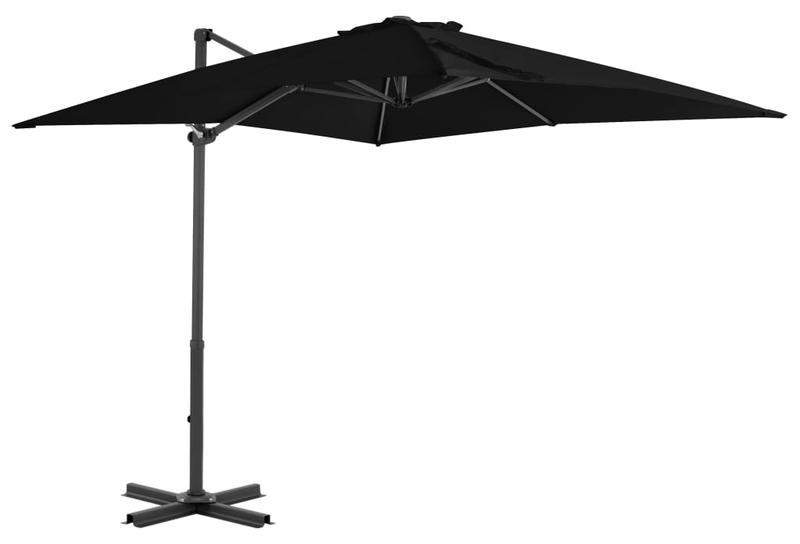 Sonnenschutzschirm - schwimmender Sonnenschirm - 250x250 cm - Aluminiumstange - verstellbar und schwenkbar