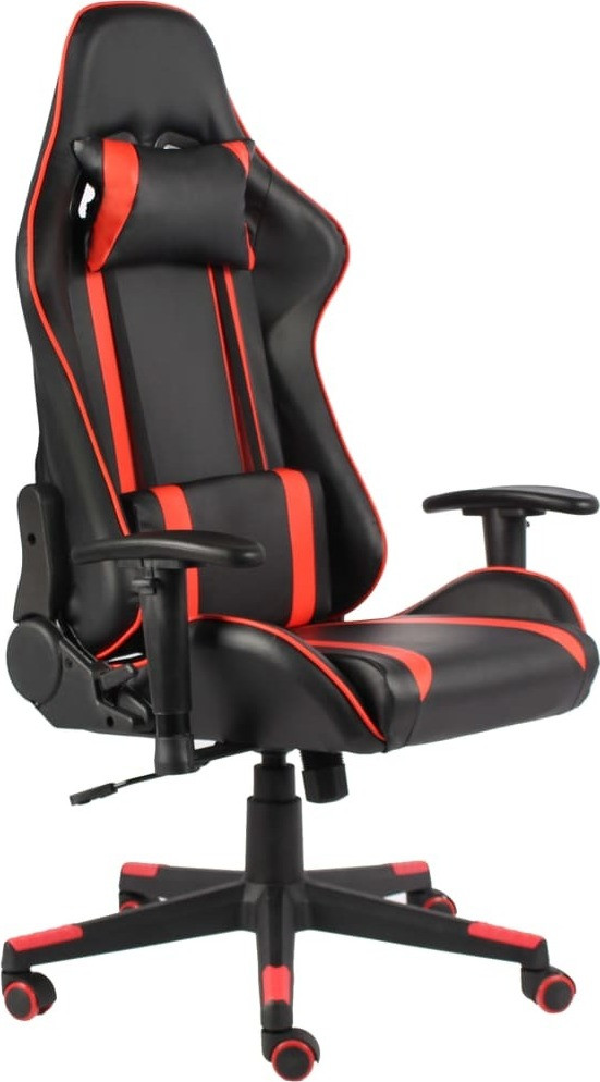 Syfax Gamestoel draaibaar rood PVC