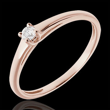 Edenly Verlobungsring SolitÃ¤r RosÃ©gold