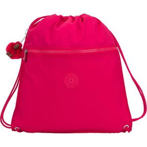 kipling Turnbeutel Supertaboo, True Pink, wasserabweisend, mit Kordelzug & Außentasche, aus Polyamid, 15 Liter, 45 cm