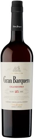 Gran Barquero Vino Oloroso Solera 25 años Montilla Moriles.