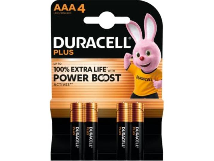 Duracell - Pile Plus Powerboost Aaa X4