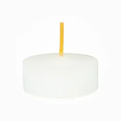 Jaspers Kerzen Opferlichte Nachfüll-Licht Weiß für Stundenbrenner-Gläser 19 x Ø 38 mm, 450 Stück
