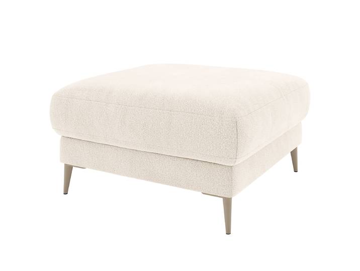 Repose-pieds 80 x 44 x 80cm Beige Tissu Sieke: Beige