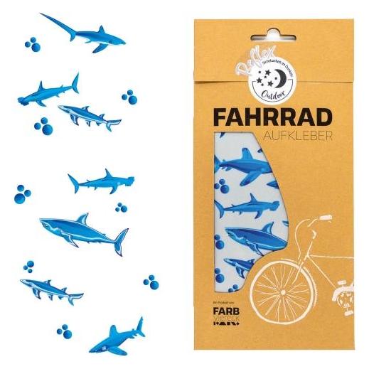 Farbviereck Reflektierende Hai Motive Sticker (25 Sticker) (24212972)