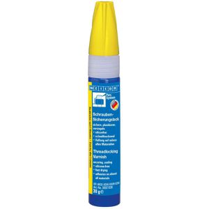 WEICON Schraubensicherung 30021030, Plombierlack, gelb, wasserfest, 30ml