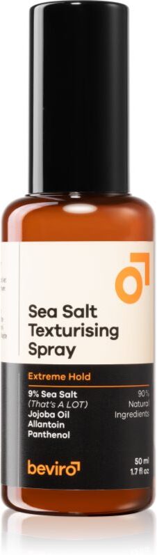 Beviro Sea Salt Texturising Spray spray salé cheveux fixation extra forte 50 ml
