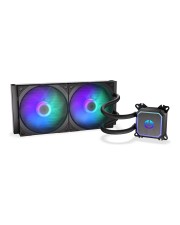 ENDORFY Navis F280 ARGB Prozessor-Flüssigkeitskühlsystem Kühlergröße: 280 mm für: LGA2011-3 LGA2011 Square ILM AM4 LGA2066 LGA1200 LGA1700 AM5 LGA115x Socket 2 x 140 (EY3B005)